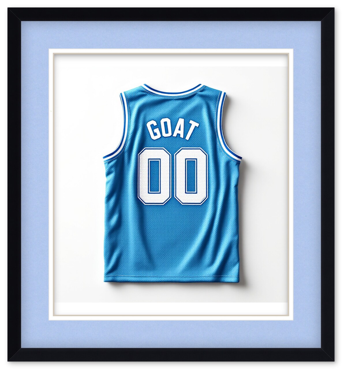 CustomPictureFrames.com Solid Wood Jersey Shadow Box Frame - Matte Black - Sizes 24x26 - Wall Display With Double Mat Made in the USA